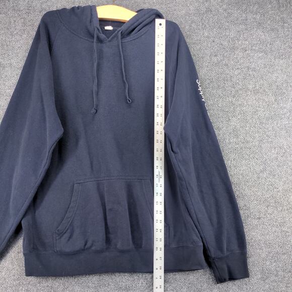 FedEx Supply Chain Uniform Hoodie Mens Size XL Blue Pullover Graphic Logo - Picture 4 of 13